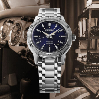 Seiko Presage Style60s Collection Automatic Watch - Stainless/Blue — thumbnail 4