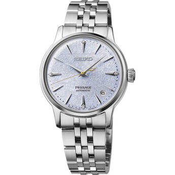 Seiko Presage Cocktail Time Automatic Watch - Stainless/Light Blue
