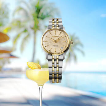 Seiko Presage Cocktail Time Automatic Watch - Two Tone Stainless/Gold — thumbnail 2