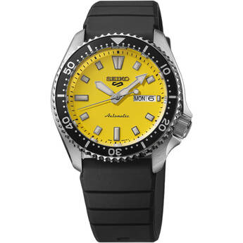 Seiko 5 Sports SKX Collection Automatic Watch - Black/Yellow