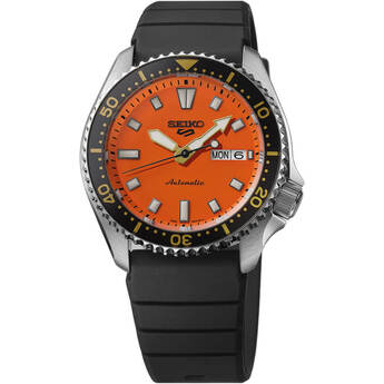 Seiko 5 Sports SKX Collection Automatic Watch - Black/Orange