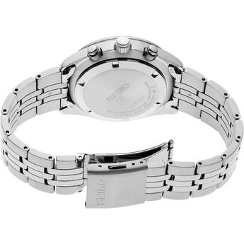 Seiko Essentials Collection Chronograph Quartz Watch - Stainless/Black — thumbnail 3