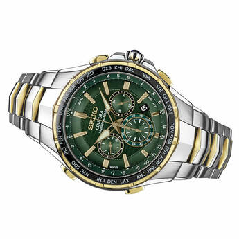 Seiko Coutura Radio Sync Chronograph Two-Tone Mens Watch — thumbnail 2