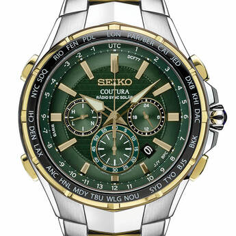 Seiko Coutura Radio Sync Chronograph Two-Tone Mens Watch — thumbnail 3