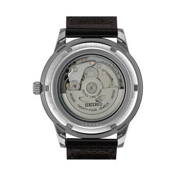 Seiko Presage Automatic 60s Style Mens Watch - Brown Leather — thumbnail 2
