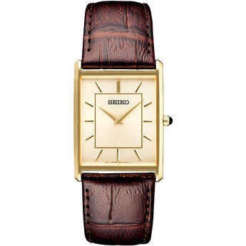 Seiko Essentials Collection Quartz Watch - Two Tone Stainless/Brown