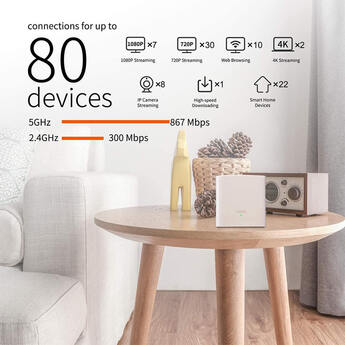 Tenda Whole Home Mesh WiFi System - 3pk — thumbnail 2