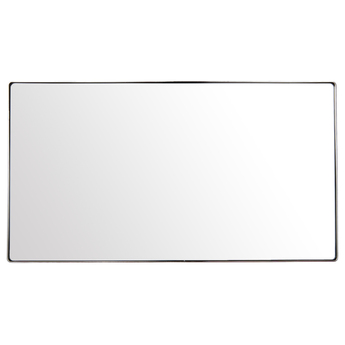 Kye 22X40 Rounded Rectangular Wall Mirror - Polished Nickel