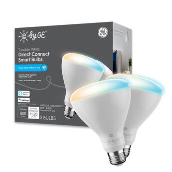 Cync by GE Tunable White Direct Connect Smart Bulbs (2 LED BR30 Light Bulbs)
