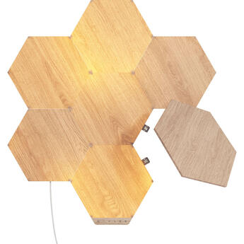 nanoleaf Elements Wood Look Smarter Kit (7 panels) — thumbnail 2
