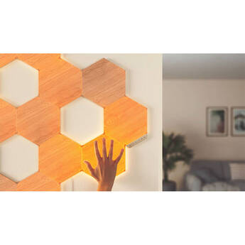 nanoleaf Elements Wood Look Smarter Kit (7 panels) — thumbnail 5