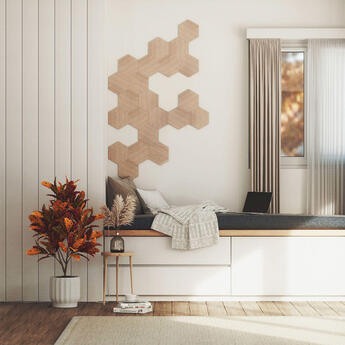 nanoleaf Elements Wood Look Smarter Kit (7 panels) — thumbnail 9