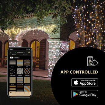 Twinkly 190 LED Icicle - Gold Edition — thumbnail 3