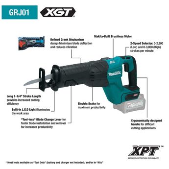 Makita GT401M1D1 Xgt 40V Max Combo Kit 4Pc — thumbnail 5