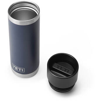 Yeti Rambler 18 oz. Bottle with HotShot Cap - Navy — thumbnail 3
