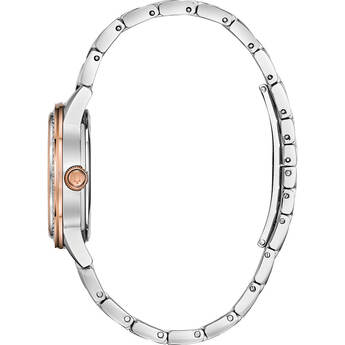 Womens Rose Gold Crystal TurnStyle Watch — thumbnail 2
