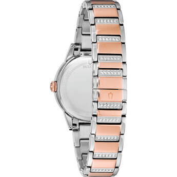 Womens Rose Gold Crystal TurnStyle Watch — thumbnail 3