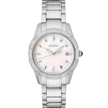 Seiko Diamond Quartz - White/Stainless Steel - 33.2mm
