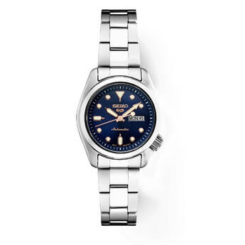 Seiko 5 Womens Sports Collection Watch - Stainless Steel/Blue Dial