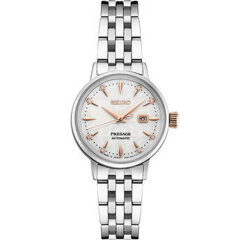 Seiko Presage Cocktail Bracelet Womens Watch - Silver
