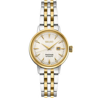 Presage Cocktail Time Womens Watch - Stainless/Gold