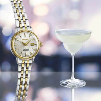 Presage Cocktail Time Womens Watch - Stainless/Gold — thumbnail 4