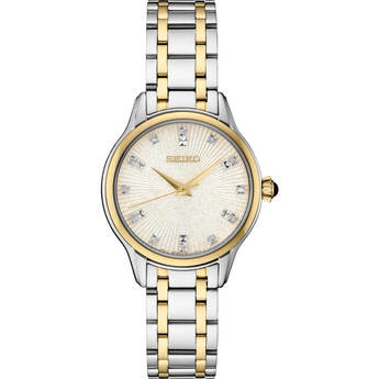 Seiko Diamond Collection Womens Quartz Watch - Ivory/Stainless Steel