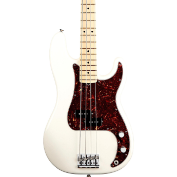 Fender American Standard Precision Bass with Maple Fingerboard Olympic White Maple Fingerboard
