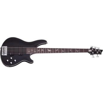 schecter Schecter Damien Platinum 5-String Bass Electric Guitar, 24 Frets, Thin C Shape Neck, Rosewood Fretboard, Satin Black