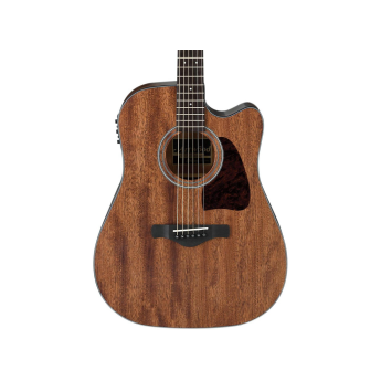 Ibanez AW54CEOPN Artwood Solid Top Dreadnought Acoustic-Electric Guitar Open Pore Natural