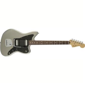 Fender Standard Jazzmaster HH Electric Guitar, 21 Frets, Modern C Neck, Rosewood Fingerboard, Passive Pickup, Gloss Polyester, Ghost Silver