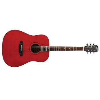 Austin AA25 Dreadnought Acoustic Guitar, Wine Red
