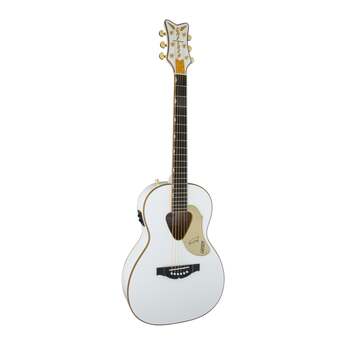 Gretsch G5021E Rancher Penguin Parlor Acoustic 6-String Guitar (White) — thumbnail 3