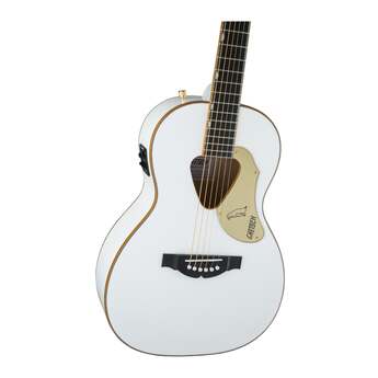 Gretsch G5021E Rancher Penguin Parlor Acoustic 6-String Guitar (White) — thumbnail 4