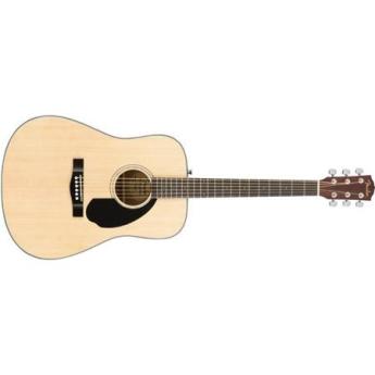 Fender Classic Design CD-60S Dreadnought Acoustic Guitar, 20 Frets, Mahogany Neck, Rosewood Fingerboard, Gloss, Natural