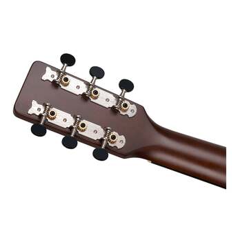 Gretsch Jim Dandy Parlor LTD with Walnut Fingerboard and Tortoise Pickguard (Vintage White) — thumbnail 5