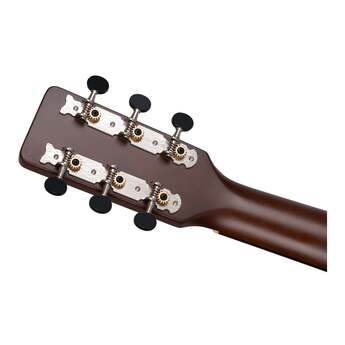 Gretsch Jim Dandy Parlor LTD with Walnut Fingerboard and Tortoise Pickguard (Vintage White) — thumbnail 6