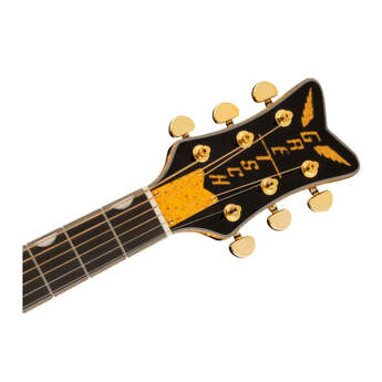 Gretsch G5021E Rancher Penguin Parlor 6 String Black Acoustic Electric Guitar — thumbnail 5
