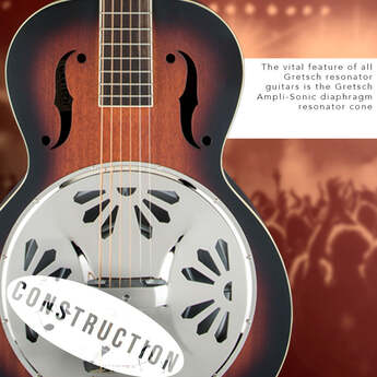 Gretsch G9220 Bobtail Round-Neck Resonator Guitar, 2-Color Sunburst — thumbnail 10