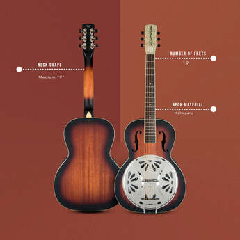 Gretsch G9220 Bobtail Round-Neck Resonator Guitar, 2-Color Sunburst — thumbnail 9
