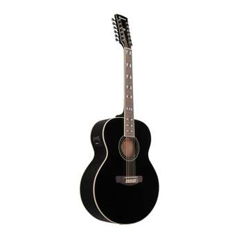 Ibanez AJ7012M1E Black High Gloss Acoustic Electric Guitar — thumbnail 4