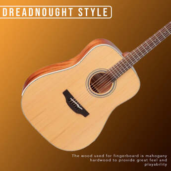 Takamine G Series GD20 Dreadnought Solid Top Acoustic Guitar Satin Natural — thumbnail 8
