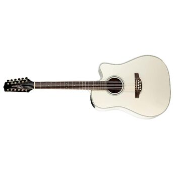 Takamine GD-37CE PW 12-String Dreadnought Acoustic-Electric Guitar - Pearl White — thumbnail 3
