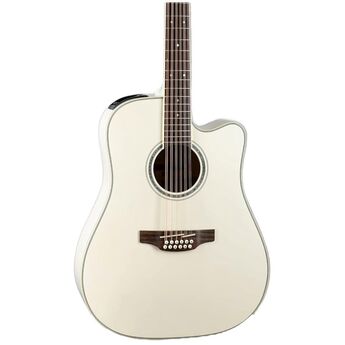Takamine GD-37CE PW 12-String Dreadnought Acoustic-Electric Guitar - Pearl White — thumbnail 4