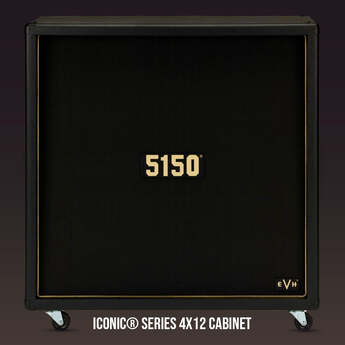 EVH 5150 Iconic Series EL34 160W 4x12 Amp Cabinet (Black) — thumbnail 2