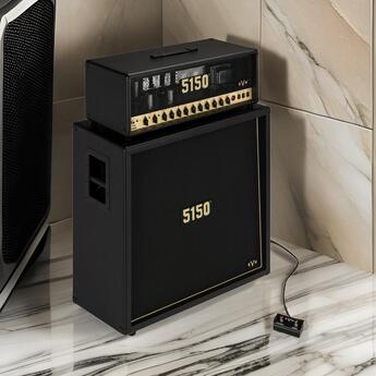 EVH 5150 Iconic Series EL34 160W 4x12 Amp Cabinet (Black) — thumbnail 7