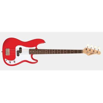 Austin APB200 Series Classic Bass Guitar, Red