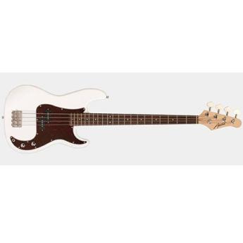 Austin APB200 Series Classic Bass Guitar, White