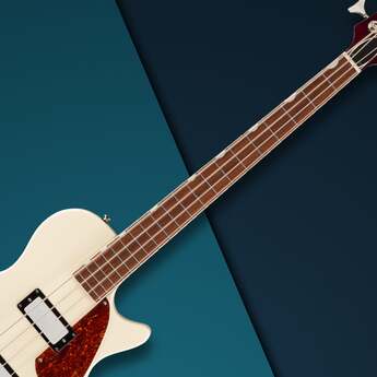 Gretsch Streamliner Jet Club Single-Cut 4-String Bass Guitar Vintage White — thumbnail 6