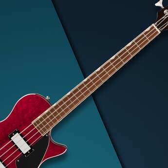 Gretsch Streamliner Jet Club Single-Cut 4-String Bass Guitar (Walnut Stain) — thumbnail 6
